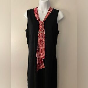 Petite sophisticate size medium black pink dress